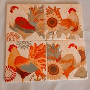Prima Design Spice Rooster 4 Absorbent Coasters